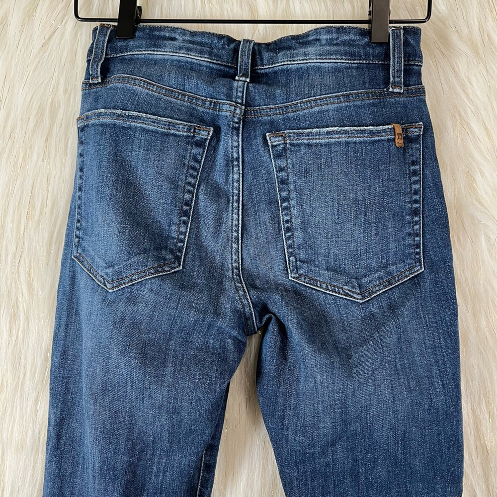Joes Womens The Charlie Skinny Jeans Blue Stretch Frayed Hem Dark Wash Denim 26 - Picture 5 of 10